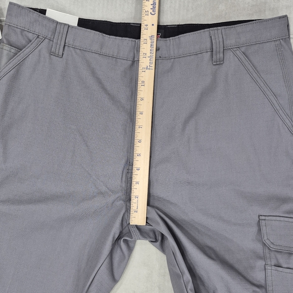 Dickies cargo shorts men's size 40 x10.5 gray relaxed fit rip stop carpenter - Picture 3 of 11